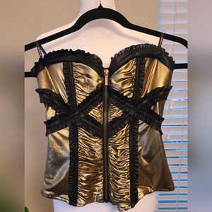 Gold corset